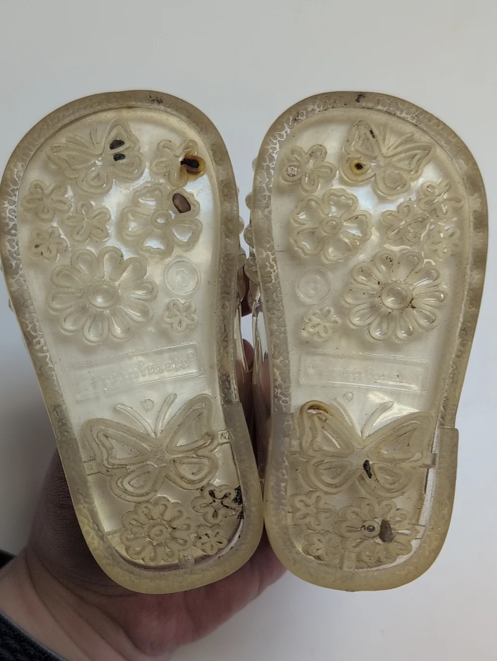 GARANIMALS Clear And Purple Jelly Shoes